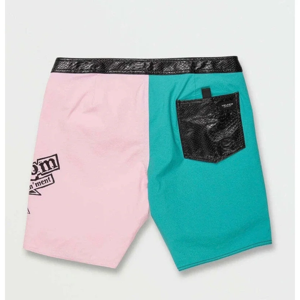 NWT Volcom Entertainment‎ Liberators Board Shorts Dawn Yellow Sz 33